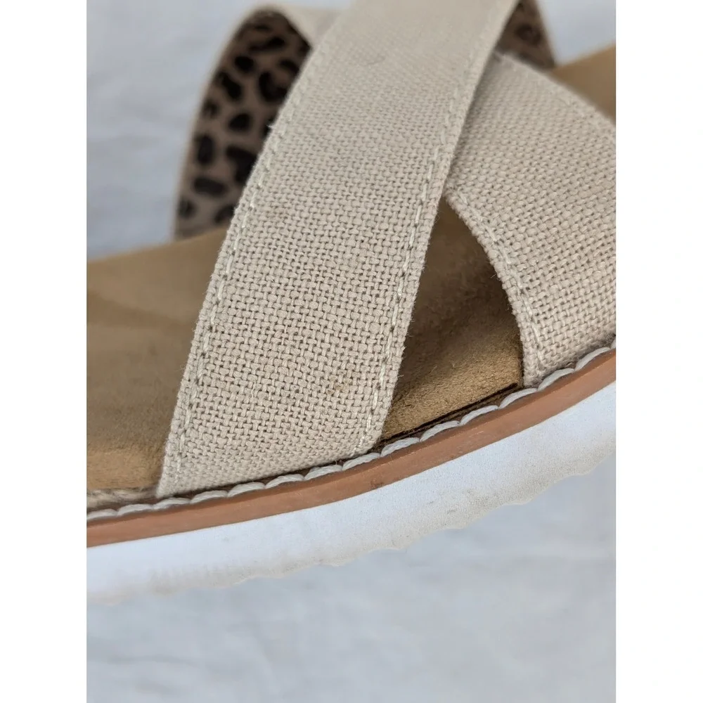 BOBS Skechers Desert Kiss Sandals Natural Beige Wmns 6 Neutral Earthy Espadrille